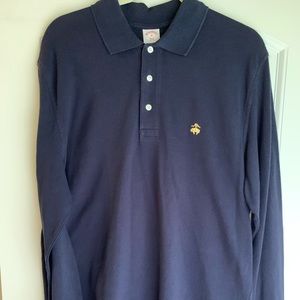 Navy Blue Long Sleeve Brooks Brothers Polo